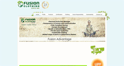 Desktop Screenshot of fusionclothing.com